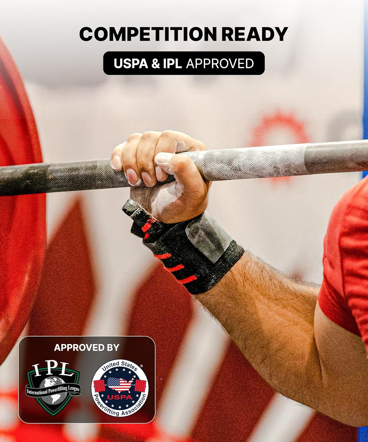 18" Heavy-Duty Wrist Wraps for Weightlifting with Thumb Loop - USPA Approved Support and Pain Relief for Men and Women