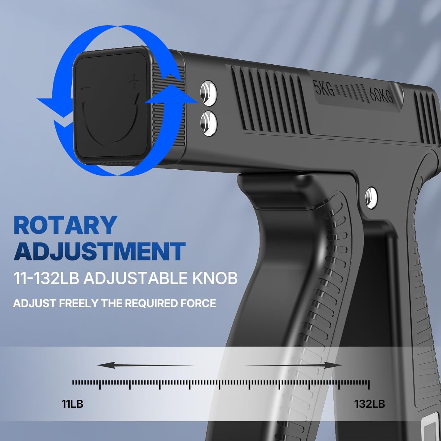 Adjustable Grip Strength Trainer with Digital Counter and Finger Exerciser for Strength Training, Rehabilitation, and Muscle Development