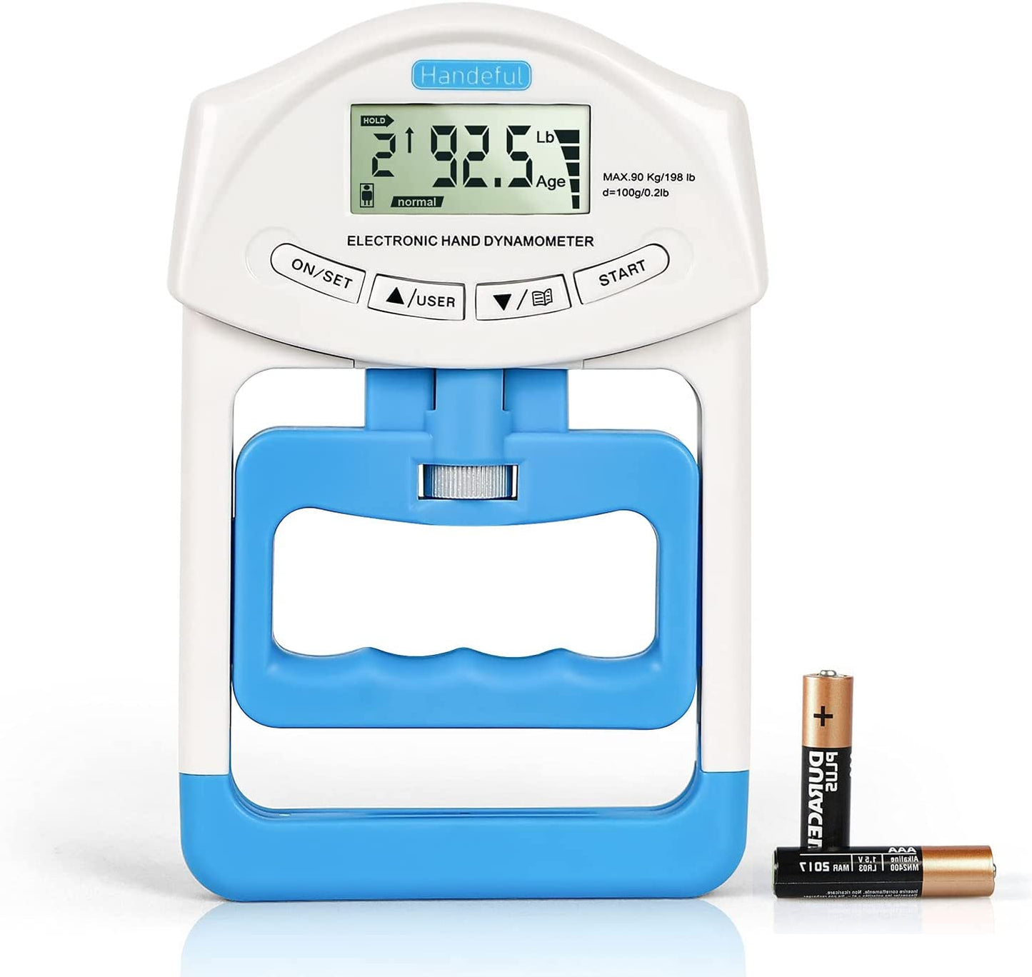 Grip Strength Tester - Handheld Dynamometer for Measuring Grip Strength, Ideal for Sports, Education, and Home Use