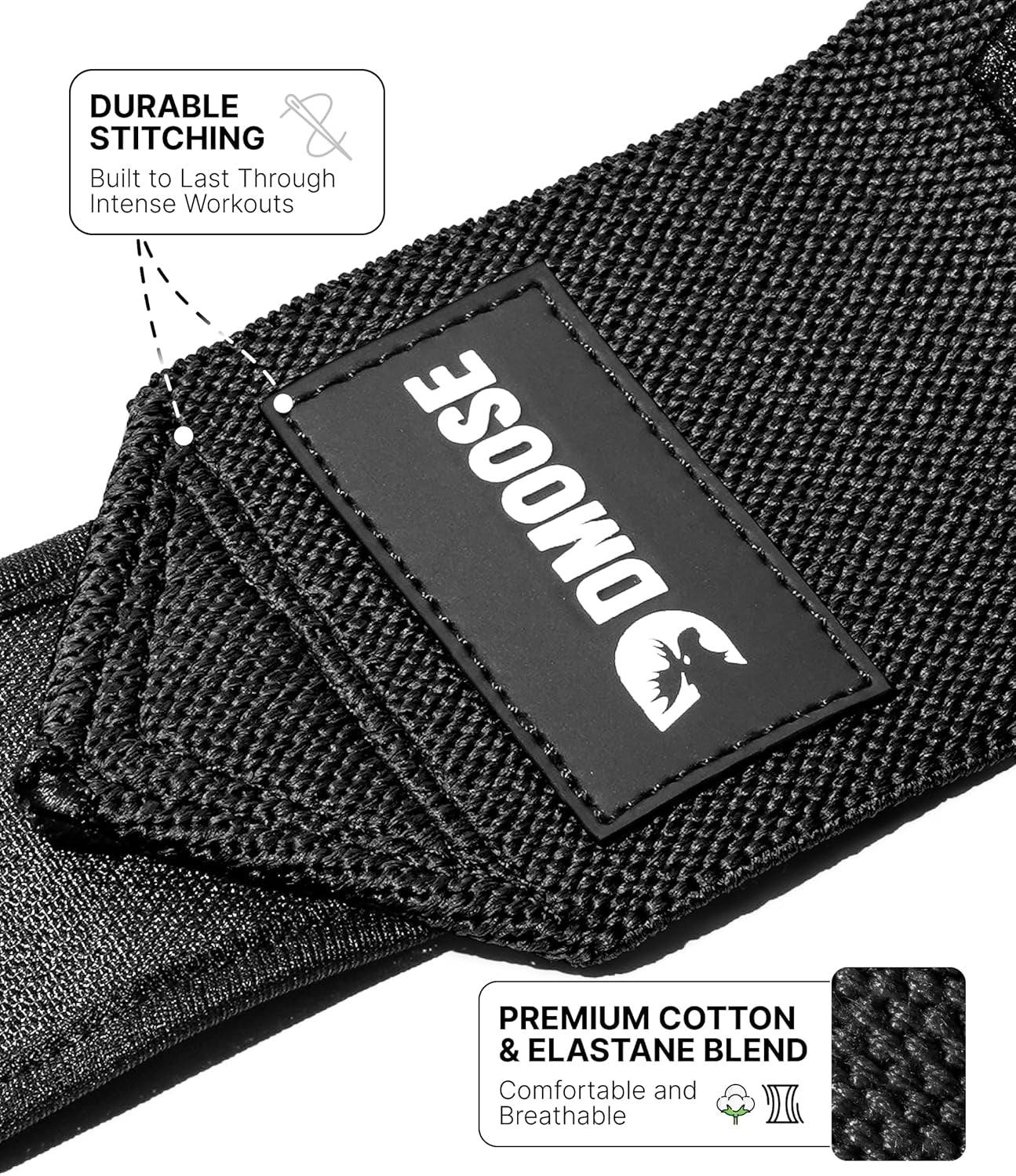 18" Heavy-Duty Wrist Wraps for Weightlifting with Thumb Loop - USPA Approved Support and Pain Relief for Men and Women