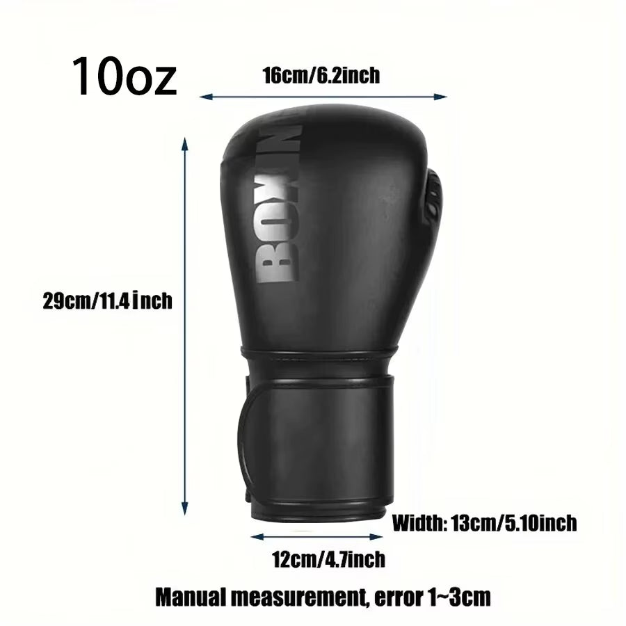 Professional Boxing Gloves 12Oz, Suitable for Adults, Mma, Boxing, Kickboxing, Partition, Muay Thai, Sanda Training Gloves
