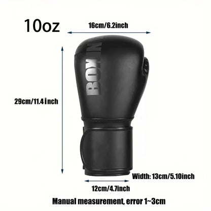 Professional Boxing Gloves 12Oz, Suitable for Adults, Mma, Boxing, Kickboxing, Partition, Muay Thai, Sanda Training Gloves
