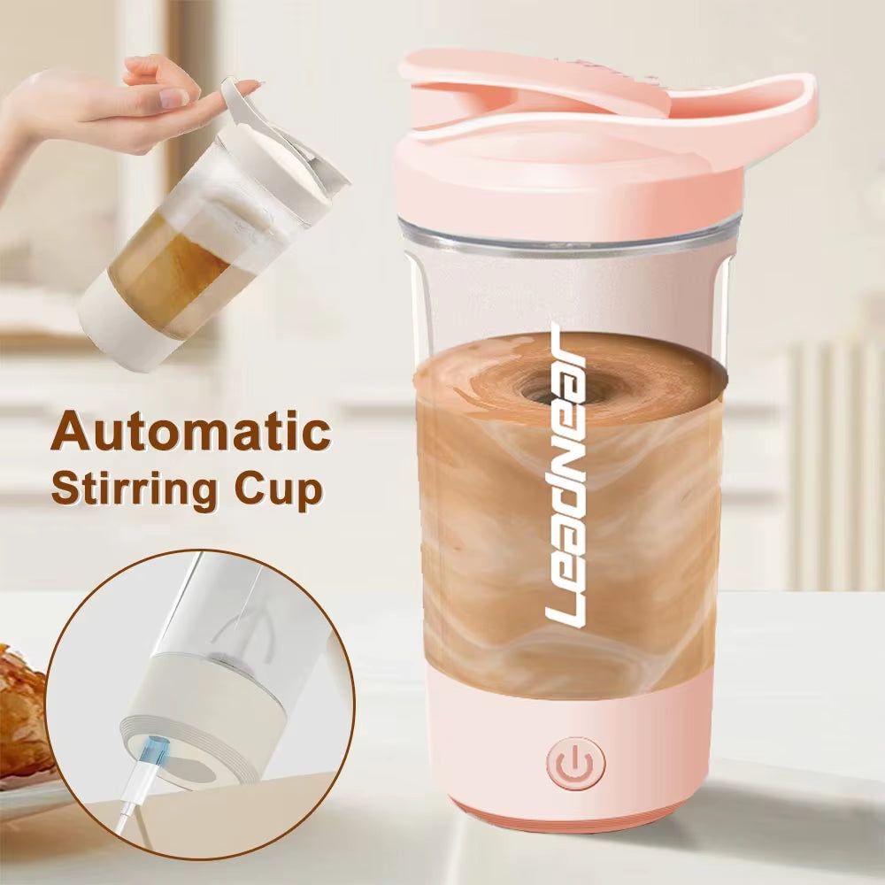 2025 New Self-Stirring Shaker Cup USB Charging Shaker Cup for Protein Shake Meal Replacement Shake Portable Sport Mixing Cup